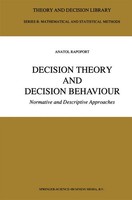 Anatol Rapoport | Decision Theory and Decision Behaviour | Buch | Englisch | X