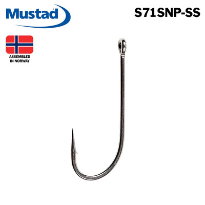 100/1000 pack MUSTAD #8 Nickel S71SNP-SS ALL ROUND, O SHAUGHNESSY, 2X