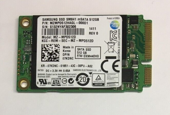 Lot of 5: 512GB mSATA SSD mixed major brands | eBay