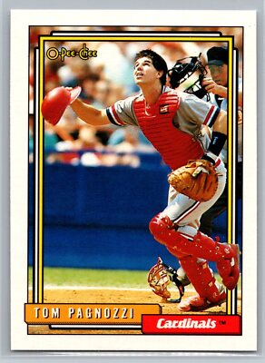 Tom Pagnozzi 1992 O-Pee-Chee Set Break BASEBALL #448 St
