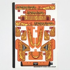 LEGO STICKER SHEET 42135 Monster Jam El Toro Loco Technic Pull Back Decals