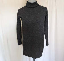 Everlane's Cashmere+ Turtleneck Sweater Long Tunic Length, Gray  XXS