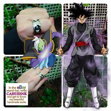 Anillo Tiempo Goku Negro Zamasu Fusion DBS 12mm El trabajo más hermoso es CAHUESNK