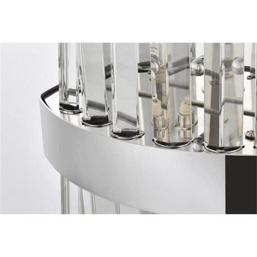 Elegant Lighting Serephina 8" Iron and Crystal Bath Sconce in Chrome - Picture 5 of 7