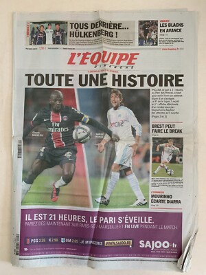 DAS TEAM 7. NOVEMBER 2010 PARIS PSG - OM MARSEILLE MAKELE - HEINZE