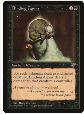 Binding Agony - Mirage (MIR) Vintage Magic the Gathering (x4) PLAYSET MtG