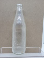 Pepsi Cola Bottle Vintage 1962 10oz Clear Gear Wheel Dot Embossed