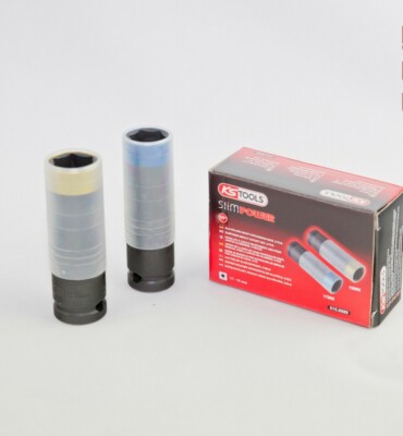 100KS Tools SlimPower Alufelgen Kraft-Stecknuss-Satz 2tlg. Radnüsse 1/2'' 17+19mm