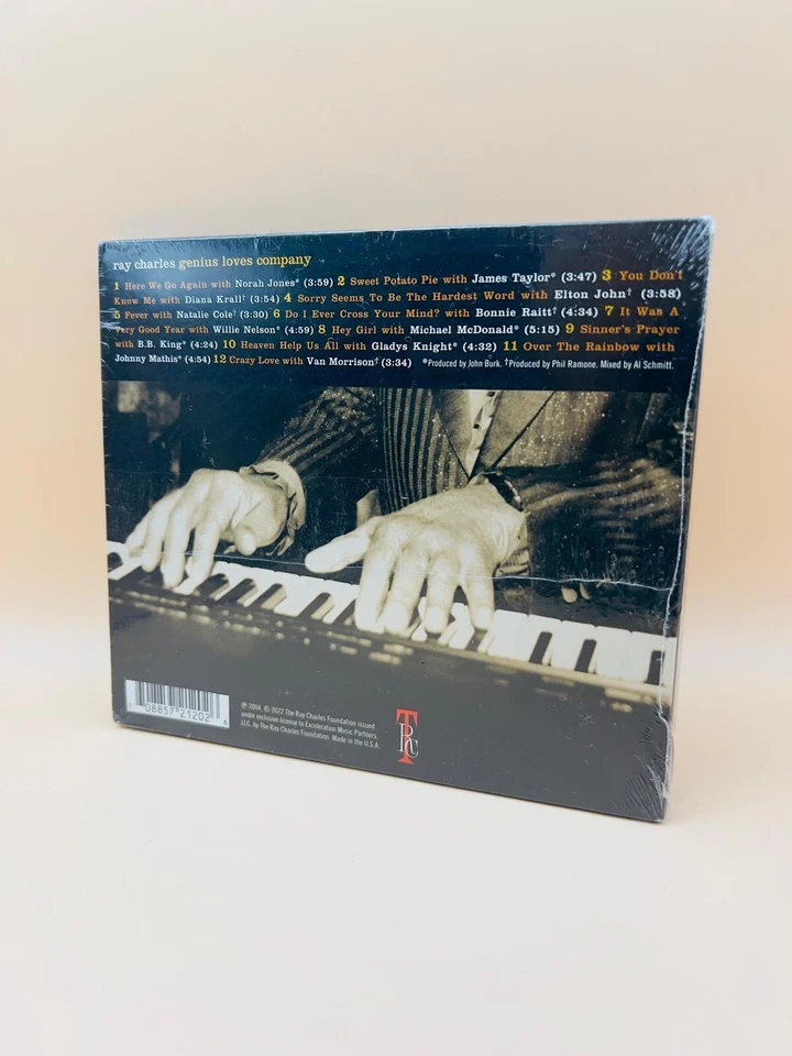 RAY CHARLES - GENIUS LOVES COMPANY (REISSUE)   CD *NEU* - Bild 2 von 2
