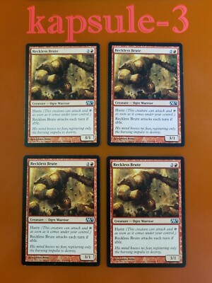 4x Reckless Brute | M13 Magic 2013 | MTG Magic Cards