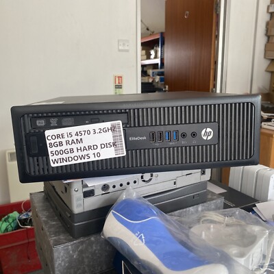 HP Elitedesk 800 G1 SFF i5-4570 4. Gen Quad 3,2Ghz 8GB Ram 500GB HDD Win 10
