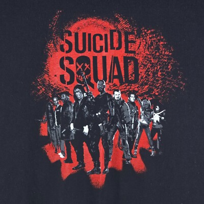 DC Suicide Squad Graphic T Shirt Mens XXL Comics 90s Style Geek Retro Nerd Promo