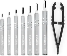 8 Piece Roll Pin Punch Set, Pin Punch Set, Punch Tools with 1 Tweezers, Made of 