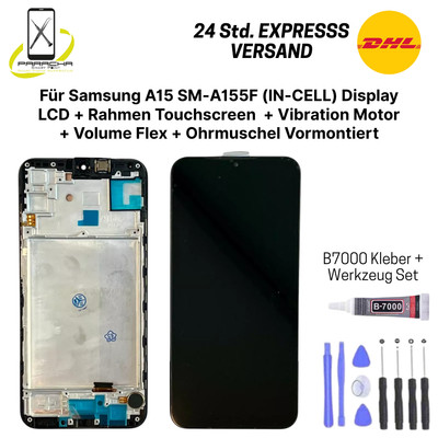 Für Samsung Galaxy A15 5G A156B Display INCELL Touchscreen Rahmen Schwarz