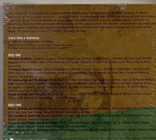 EVERY TONE A TESTIMONY An African American Aural History on 2 CDs+ 40 Pg Booklet - Picture 2 of 2