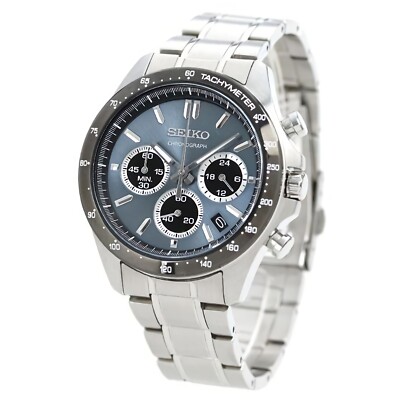 SEIKO SPIRIT SBTR027 Gray Dial Chronograph Stainless Steel Men's
