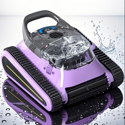 Seauto Pool Vacuum Cordless Robotic Pool Cleaner for Inground Pool Wall Climbing