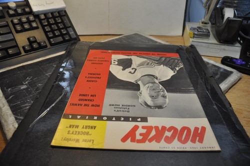 hockey pictorial magazine program january 1963 gordie howe detroit red wings nhl - Imagen 3 de 24
