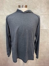 Men's Gray Activewear Hoodie Top Long Sleeve