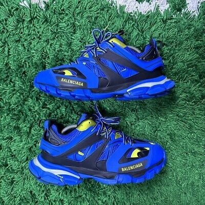 Size 10 - Balenciaga Track LED Sneaker Blue Yellow - Mint Size 10 - Balenciaga Track LED Sneaker Blue Yellow - Mint