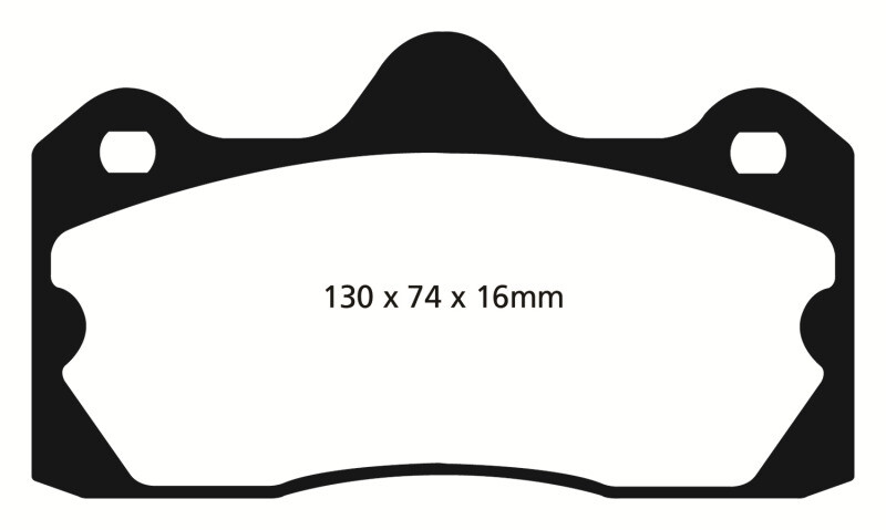EBC DP3060C Redstuff Ceramic Rear Brake Pads for 2009-16 Lotus Evora 3.5