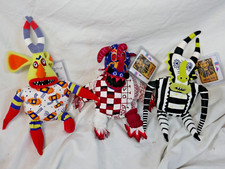 Walt Disney Store Bean Bag Plush Beanies- Lion King Broadway Trickster LK 1 2 5