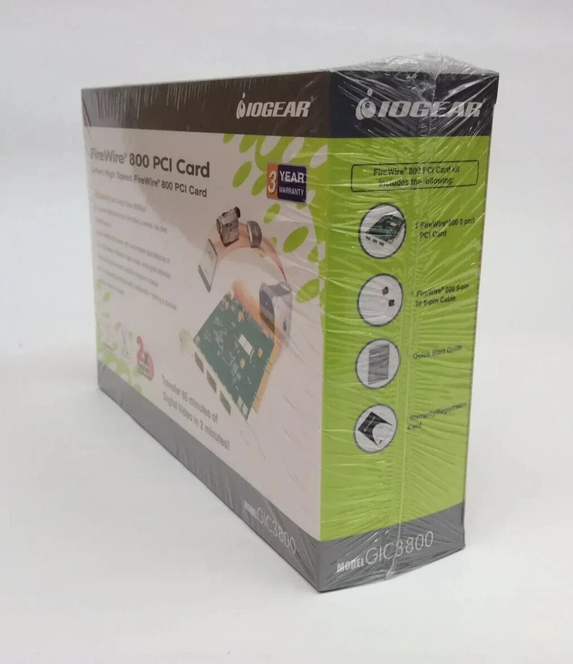 Iogear GIC3800 3-Port High Speed FireWire 800 PCI Card - Image 2 of 4