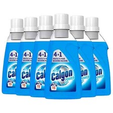 Image of 6X Calgon 4-in-1 Washing Machine Cleaner and Water Softener 750ml