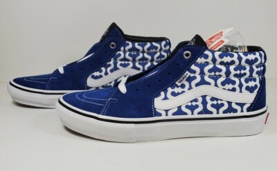 SUPREME X VANS MONOGRAM S LOGO SKATE GROSSO MID 2021 Navy Blue