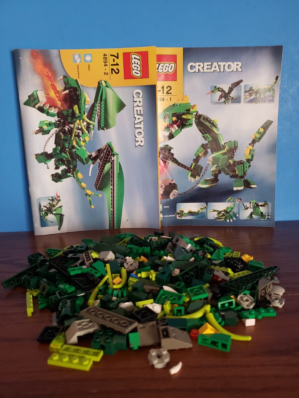 LEGO CREATOR #4894 MYTHICAL CREATURES ~ 2 INSTRUCTION MANUELS  REPLACEMENT PARTS