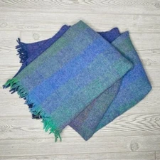 Avoca Handweavers Pure Wool Throw Blanket rouglt 73”x 50” handcrafted Ireland