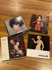 Lot Of 4 Small Art Books Manet, Goya, Cranach, Mauritshuis 7x7” Crown