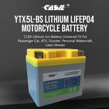 Casil YTX5L-BS Rechargeable Lithium Iron Phosphate Lifepo4 Replacement Battery