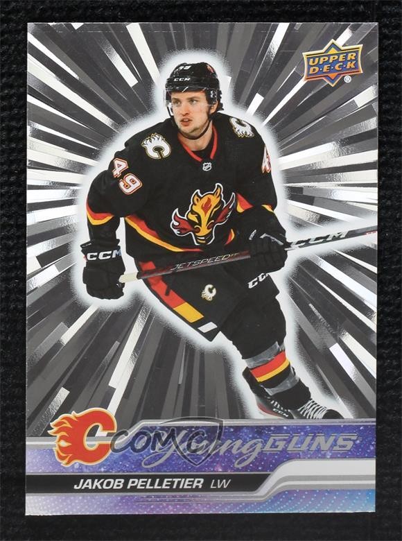 2023-24 Upper Deck Series 1 Young Guns Outburst Silver Jakob Pelletier #208 0e0k