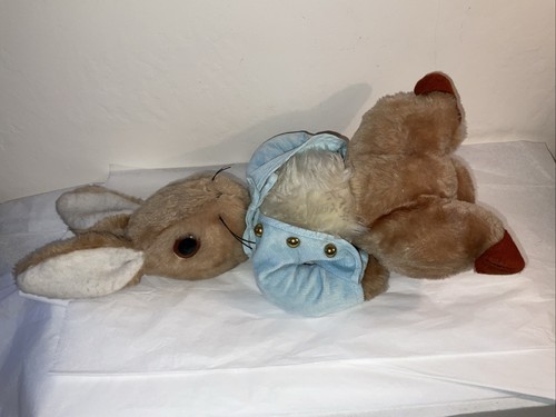 Peluche de juguete vintage bronceado conejo Beatrix Potter EDEN años 70 15,5" - Imagen 12 de 24