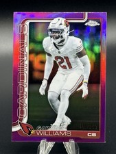 2025 Topps Chrome Football Garrett Williams #6 Pink Refractor 181/250 Cardinals