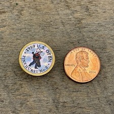 1999 US OPEN 99TH Championship PINEHURST NO2 PEG Brass Golf Ball Marker
