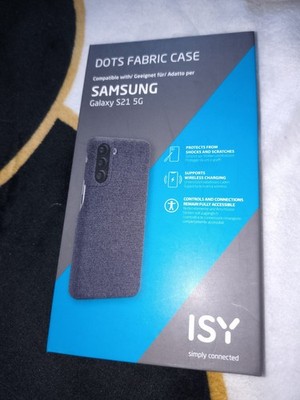 ISY ISC 3609 Dots Fabric Case für Samsung Galaxy S21 5G
