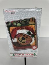 WonderArt Caron Latch Hook Rug Kit 4675 Jingle Bear Sealed Box