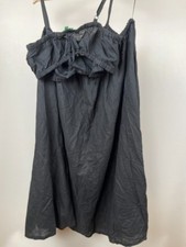 J.Crew Dress Womens XL Black Sleeveless Midi Cutout Casual Summer Relaxed Fit