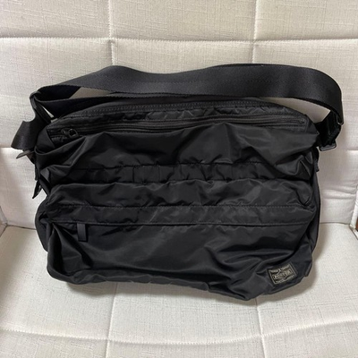 #ad PORTER FRAME Shoulder Bag Black Nylon Yoshida Bag Japan $160.00