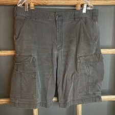 Carhartt Men's Gray Cargo Shorts 36x11 Relaxed Fit Some Stains. 1