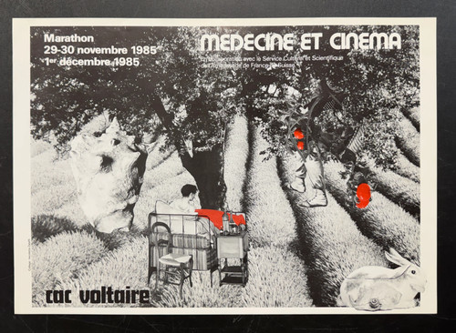 Médecine et Cinéma (1985) CAC Voltaire French Poster Rolled 15.75x22.75