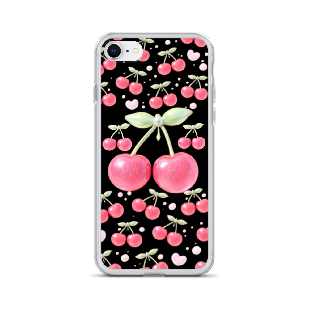 Trendy Pink Cherry iPhone Cover-iPhone Case-Cute Women iPhone Case-iPhone Case