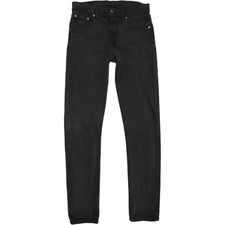 Levi's   Herren Schwarz Straight Regular Stretch Jeans W30 L33 (76845)