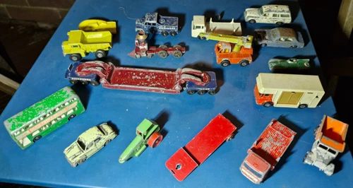 Vintage Diecast Matchbox Lesney Joblot Bundle Trucks Cars: Jaguar, Scammell, etc