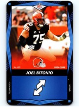 #021 Joel Bitonio, Cleveland Browns - - Blue 2024 UNO Elite NFL Core Base