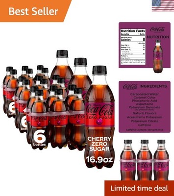 Coca-Cola Zero Sugar Cherry 6pk 500ml PET Bottles   3-Pack Value
