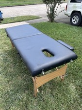 OPEN BOX - Basic Portable Folding Massage Table - Black