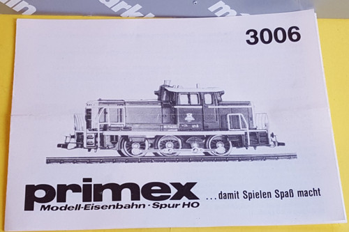 Primex  3006 Bedienungsanleitung für BR260 ( V60) Anleitung  3064 3065 | Zustand: Gebraucht